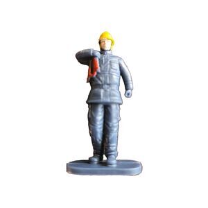 2" Fireman Figure Toy Action Figure Made Of Plastic Ready To Put Out Fires Mini